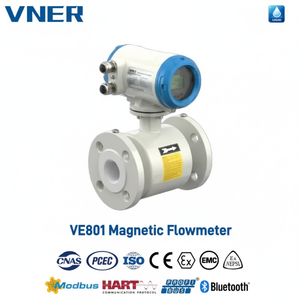 Watermetering proces  Elektromagnetische flowmeter Water magnetische flowmeter 4-20mA RS485 Modbus PTFE SS316 4 elektroden - Product Image 1
