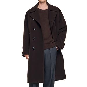 Wholesale Custom Winter Thick Men's Long Over Size Coats Mid to Long <b>Knee</b> Length <b>High</b> Quality Daily Casual Men's Long Coat - Product Image 5