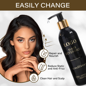 Kit <span class=keywords><strong>Shampoing</strong></span> et Après-<span class=keywords><strong>Shampoing</strong></span> à l'Huile d'Argan pour Extensions Capillaires, Prolonge la Vie des Extensions, Réparation Kératine, Protection, Masque Capillaire, Usine de <span class=keywords><strong>Shampoing</strong></span> - Product Image 5