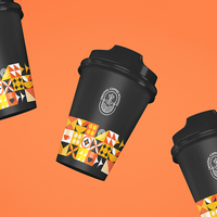 Vente en gros Gobelets compostables à emporter avec logo imprimé personnalisé jetables biodégradables 4oz 12oz 16oz Gobelets en papier pour café simple paroi à double paroi