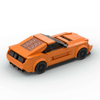 Véhicule de course MOC en promotion, compatible avec les briques de marque, jouets éducatifs à assembler, blocs de construction en plastique ABS pour enfants