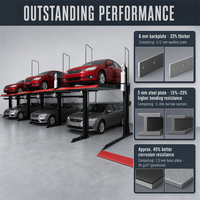 Système de stationnement vertical à double colonne pour SUV, empileur de voitures pour bâtiments commerciaux