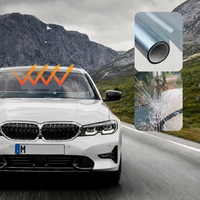 152cmx30m Nano Keramik UV Blocking Transparansi Tinggi Kontrol Sinar Matahari Tahan Panas Film Kaca Isolasi untuk Mobil