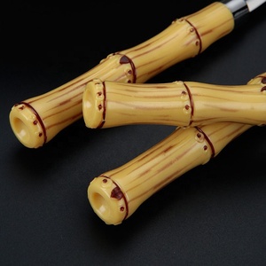 Cubiertos de <span class=keywords><strong>acero</strong></span> inoxidable con mango de <span class=keywords><strong>bambú</strong></span> y plástico clásico personalizado, juego de 16/24 piezas - Product Image 6