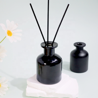 Bouteille en verre ambré 250ml 200ml 100ml pour diffuseur à bâtonnets, diffuseur de luxe, parfum d'ambiance, bouteille vide pour diffuseur