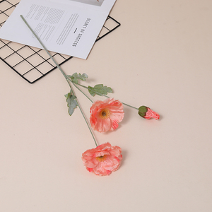 Handmade Artificial Silk Iceland Poppy Flowers for Living Room <b>Decoration</b> Bouquet Arrangement Floral Display Long Lasting - Product Image 5