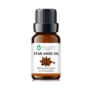 2023 Best Price Factory Selling 10ML Star Anise Oil for Daily Chemical Products Aromatic Anise Oil