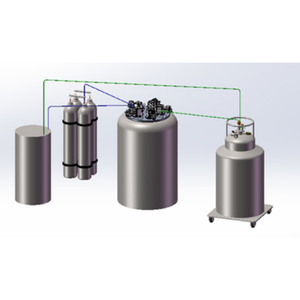 Machine à hélium la plus vendue, système de liquéfaction et de récupération d'hélium LHe 10 mK pour les tests de résistivité - Product Image 2