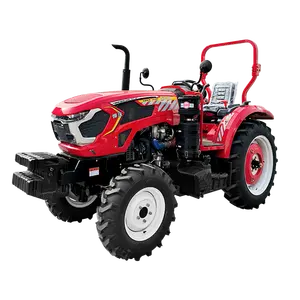 Produsen menyediakan warna khusus dan konfigurasi 50hp traktor beroda untuk pertanian dan bidang