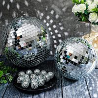 Vente en gros de boules disco géantes argentées et noires de 10 cm, 20 cm, 30 cm, 40 cm, 50 cm, 60 cm, 80 cm, 100 cm pour la décoration