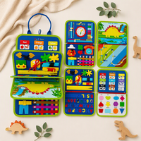 Tableau d'activités Montessori en feutre pour tout-petits, planche sensorielle, jouets éducatifs préscolaires pour le développement précoce des compétences