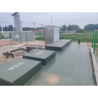 Mini station d'épuration des eaux usées Pompe PLC Productivité de 3000 L/heure pour les petites maisons Système de traitement des eaux usées domestiques