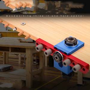 安杜克W-135 3合1定位架可调口袋孔夹具木材接头钻孔导向定位器精密激光打标尺 - Product Image 2