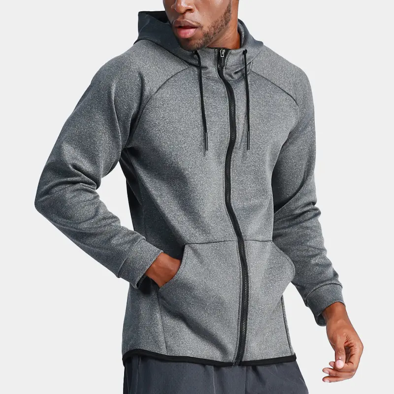 Chaqueta deportiva de entrenamiento al aire libre para hombre, con logotipo personalizado, secado rápido, informal, transpirable, elástica, para gimnasio, correr