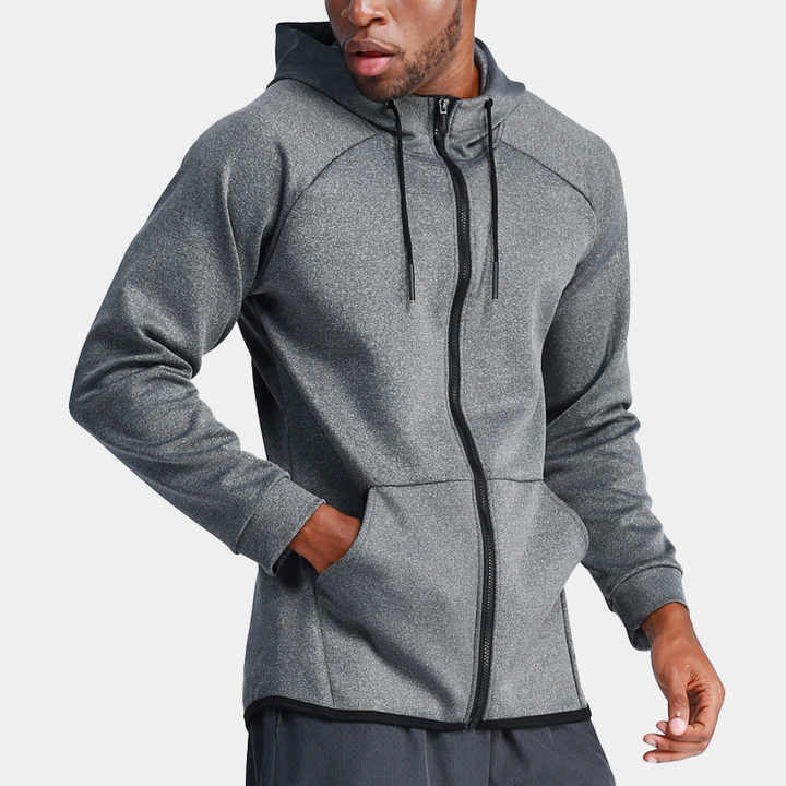 Wholesale Custom Logo Outdoor Training Sports Men's Jackets Quick Dry  Casual Breathable Elastic Gym Running Track Jacket
