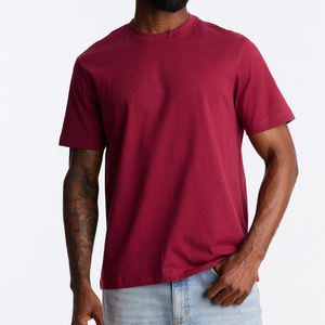 T-shirts décontractés à manches courtes en jersey 100 % coton KingSen pour hommes, coupe ample, couleur unie, respirants, séchage rapide, pour impression sérigraphique - Product Image 5