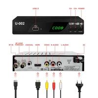 OEM Custom DVB-T2 TV Box H.264/H.265 Opsional Penerima Digital Terestrial HDMI AV Output Dvb T2 1080P Receiver SET TOP BOX