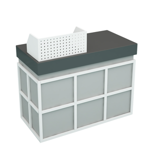 Supermercado tienda minorista Mostrador de pago tienda de comestibles contador de efectivo Mostrador de caja registradora Escritorio de <span class=keywords><strong>cajero</strong></span> para accesorio de tienda minorista - Product Image 2