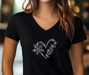 เสื้อยืดพลอยเทียมสำหรับผู้หญิงคอลเลกชันดีไซน์ของคุณ - Product Image 5