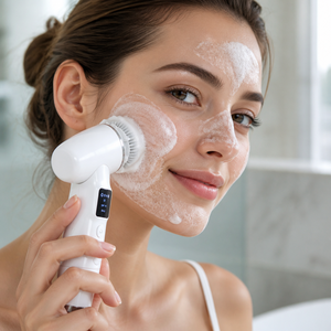 Cepillo <span class=keywords><strong>Facial</strong></span> Eléctrico Portátil Profesional, Doble Modo, Limpieza Profunda Suave, Máquina Automática para Lavar la Cara con Espuma y Cerdas Suaves - Product Image 5