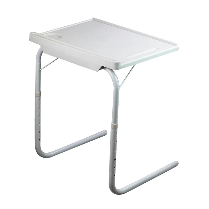 Polyvalent Plateau TV Mate Table Réglable à 6 Hauteurs 3 Angle Mesa Express Robuste Mate En Plastique Portable sur Lit Canapé