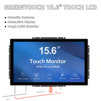 Moniteur tactile industriel 15,6 pouces à cadre fin, interfaces USB/Série, indice de protection IP65 pour systèmes de contrôle et IHM