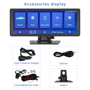 Nueva <span class=keywords><strong>Pantalla</strong></span> Inteligente HD <span class=keywords><strong>de</strong></span> 10.26 Pulgadas con Carplay, Cámara para Auto y Grabadora DVR - Product Image 6