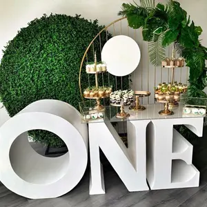 2024 Hot Sale Large Big Block Metal Iron Letters For Table Cake 1 Love Letter Table Base Stands