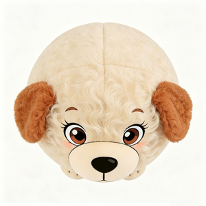 Peluche Personalizado con Cara de Perro, Peluche de Cachorro Rizado, Lindo Poodle de Peluche, Relleno de Algodón PP, Decoración de Halloween para Bebés de 0 a 24 Meses - Product Image 2