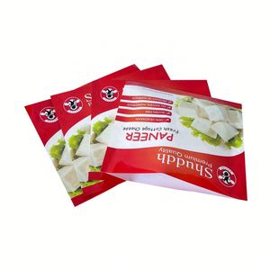 Sellado térmico 3 sellado lateral bolsita de embalaje de plástico plano bolsa de embalaje de alimentos congelados con impresión personalizada - Product Image 5