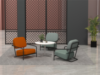 Design élégant, cadre en métal, mousse à mémoire épaisse, Style moderne, unique, chaise de canapé de loisirs pour réception de café