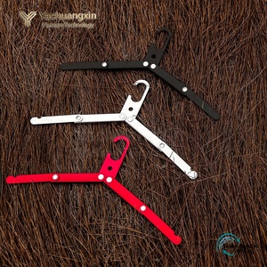 Aluminum Folding Clothes Hanger Multi Tool Set 3 Colors <b>Camping</b> Outdoor Use - Product Image 6