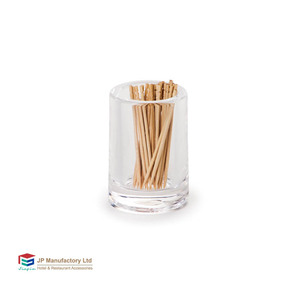 Hiện đại nhà phòng ngủ nhà hàng Acrylic tăm chủ chống bụi Tabletop lưu trữ Organizer Nắp bông tăm tăm hộp - Product Image 1