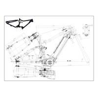 Cadre de vélo Mounta 2023 Offre Spéciale Cadres de vélo en alliage d'aluminium Suspension Cadre Ebike
