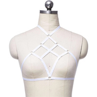 Femmes Mode Sexy Gothique Corset Soutien-Gorge Harnais Lingerie Ajustable Sexy Open Jarretelles Lingerie