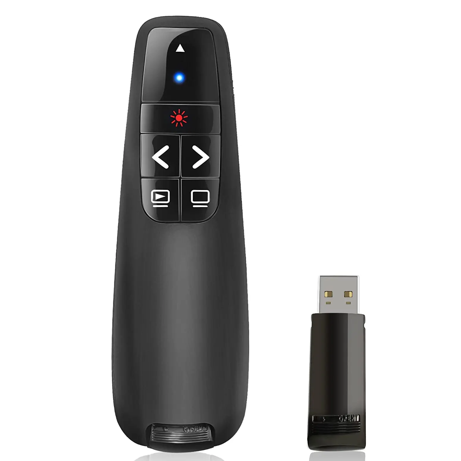 2.4GHz USB R400 Wireless Presenter Remote Control Red Laser Pointer Pen For Powerpoint PPT