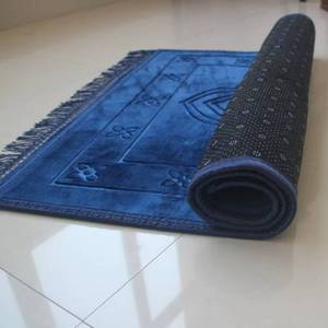 High-end hand-tufted flannel embroidered <b>runner</b> rug, new design in white <b>black</b>, used for home living rooms, bedrooms, and Muslim - Product Image 1