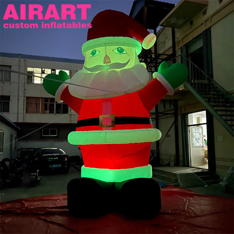 2-meter-tall LED Inflatable Santa Claus, Inflatable Santa Claus Cartoon ...