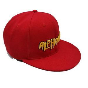 Gorras de Béisbol con Visera Plana, Bordado Metálico 3D, Color Rojo Gamuza, para Hombre - Product Image 2