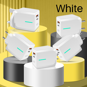 ที่ชาร์จโทรศัพท์มือถือ 66W สำหรับ EU UK US วัสดุ PC+ABS ป้องกันไฟไหม้ รองรับ QC5.0 USB PD25W ชาร์จเร็ว สำหรับ Apple Android - Product Image 4