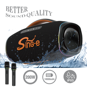 Altavoz Bluetooth CQS-S667 de 5 Altavoces y 2.5 Pulgadas con Subwoofer para Fiestas, <span class=keywords><strong>Karaoke</strong></span> en Casa y Uso en Exteriores, con Micrófono Inalámbrico - Product Image 1