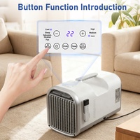 T1-Pro Petit climatiseur mobile intelligent avec contrôle Wi-Fi, climatiseur portable pour la maison