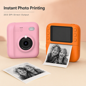 P05 Kinder Sofortbildkamera mit 2,4 Zoll IPS-Bildschirm 16-fach Zoom Retro-Fotodruck Mit Blitzlicht und Spielen - Product Image 3