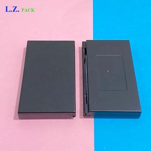 Lzパックストック100個インナー26.5mm長方形3色マットブラックリップスティックアイシャドウパレットコンパクトパウダーケースミラー付き - Product Image 4