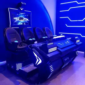 Parco divertimenti 4 posti giostre Cinema 9D VR Roller Coster gioco attrezzature commerciali VR gioco simulatore