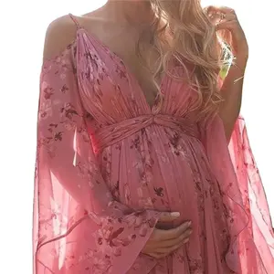 Prom Long Ball Bridal Bridesmaid Dress New Lace Maxi Formal Pregnant Dress Pink Brides Dress Maternity Plus Size Bridesmaid