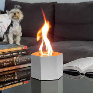 Décor de balcon de foyer en béton de table intérieur portable avec carburant d'alcool à friction <span class=keywords><strong>pour</strong></span> grilles de barbecue intérieures - Product Image 4