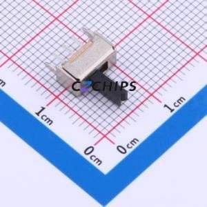 HX SS12D07VG6 Slide Switch Through hole Component (THT) Switch Single Pole Double Throw Rectangle Pin Header PC Pin 8.7mm - Product Image 1