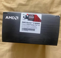Untuk Prosesor Gaming AMD Ryzen 5 5600X Desktop CPU 6C12T AM4 Zen3 Baru Segel Dalam Kotak Tanpa Grafis Terintegrasi