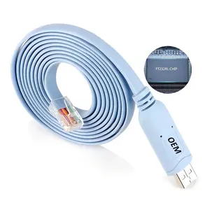 Cáp Rollover 6 Ft Màu Xanh Dương Cho Bảng Điều Khiển Cisco-Rj45-Usb Cáp Điều Khiển Usb Sang Rj45 Ch341 Giá Rẻ Hàng Mới Về